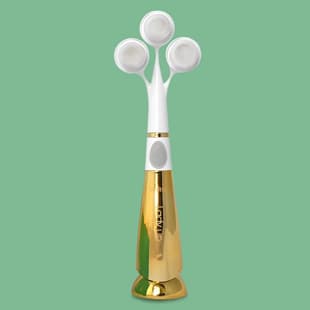 C106H Handheld facial cleansing brush sonic wave vibration pore cleanser electric cleaning brush